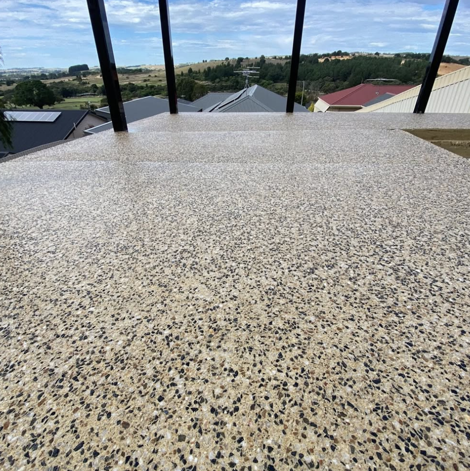 Concrete pool surround
